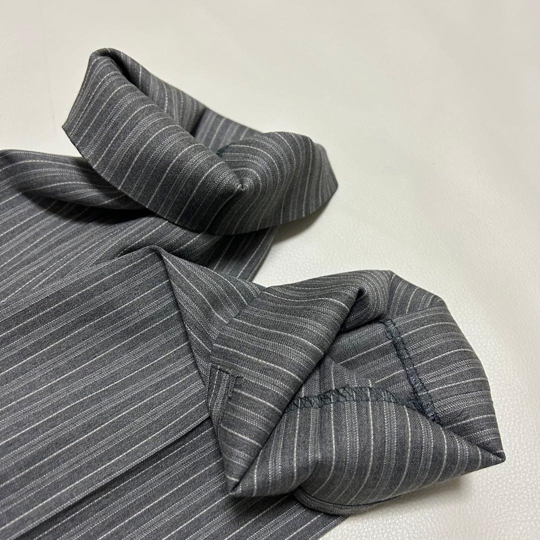 美品✨ヨウジヤマモト スーツ セットアップ ストライプ 背抜き 2ボタン グレー