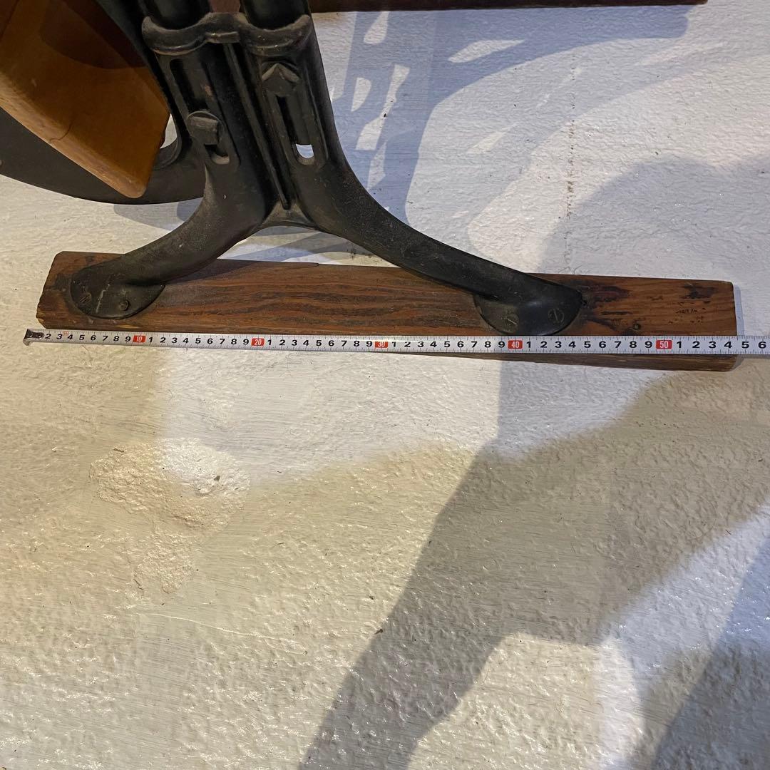 アメリカンヴィンテージスクールデスク&チェア 木製アイアン椅子家具什器インテリア