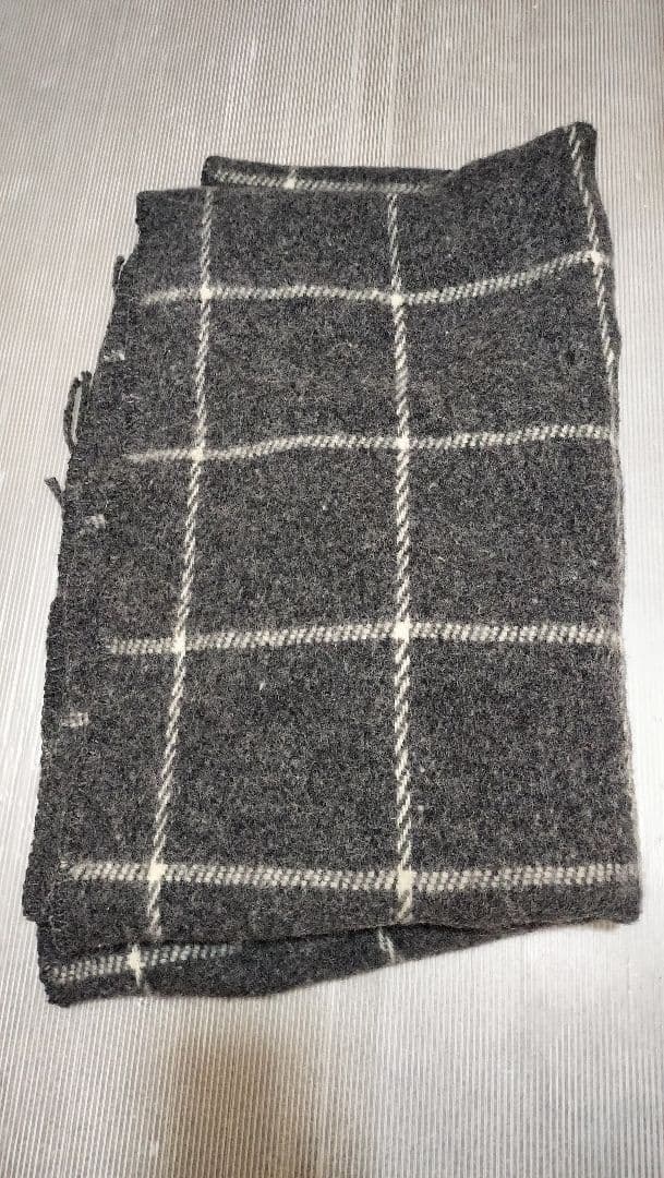 【最終処分】KLIPPAN ウール チェック柄 ブランケット