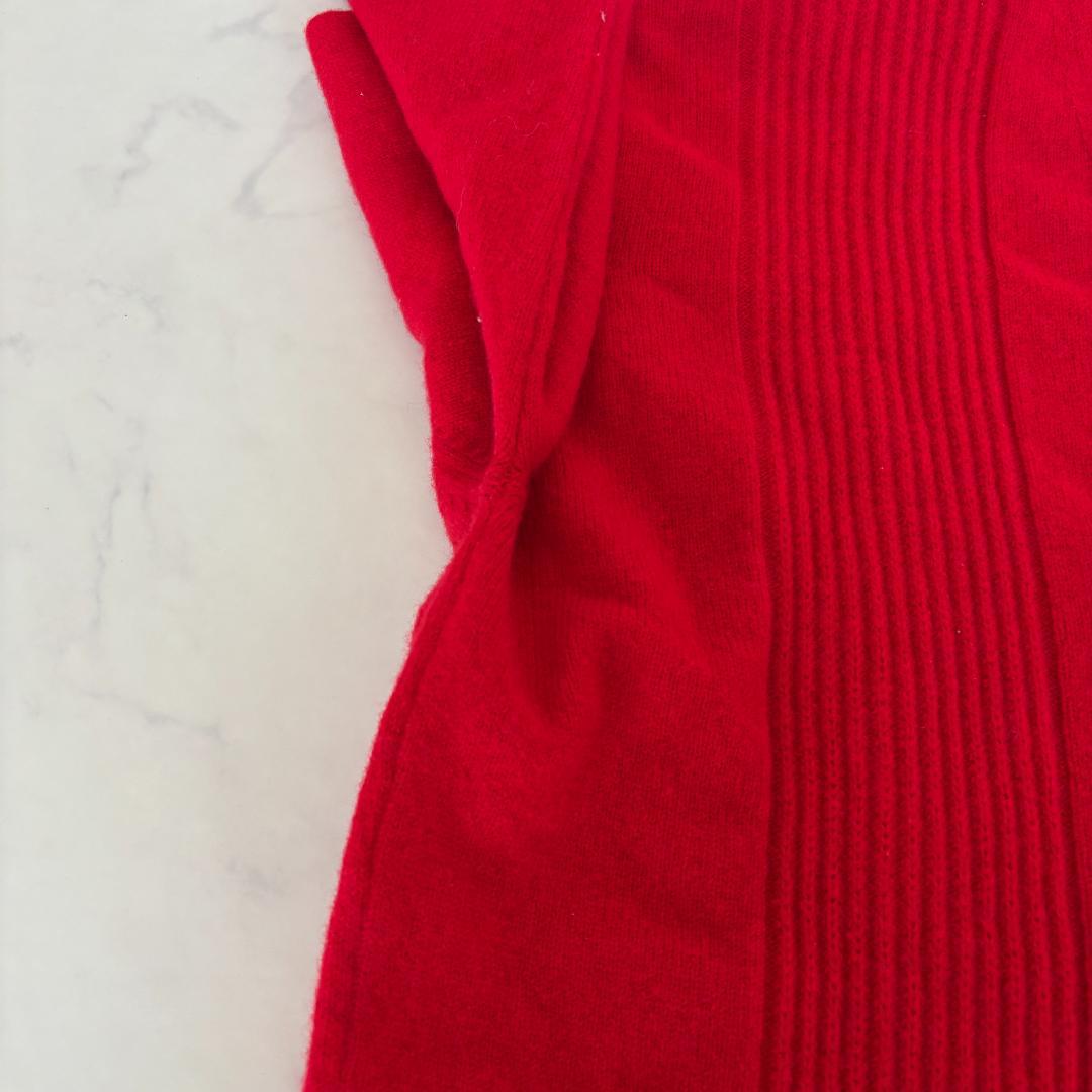 YVES SAINT LAURENT カーディガン 赤 L（D106）