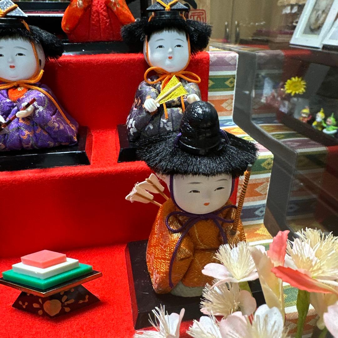 3805▼お雛様　久月木目込み五段飾り雛人形