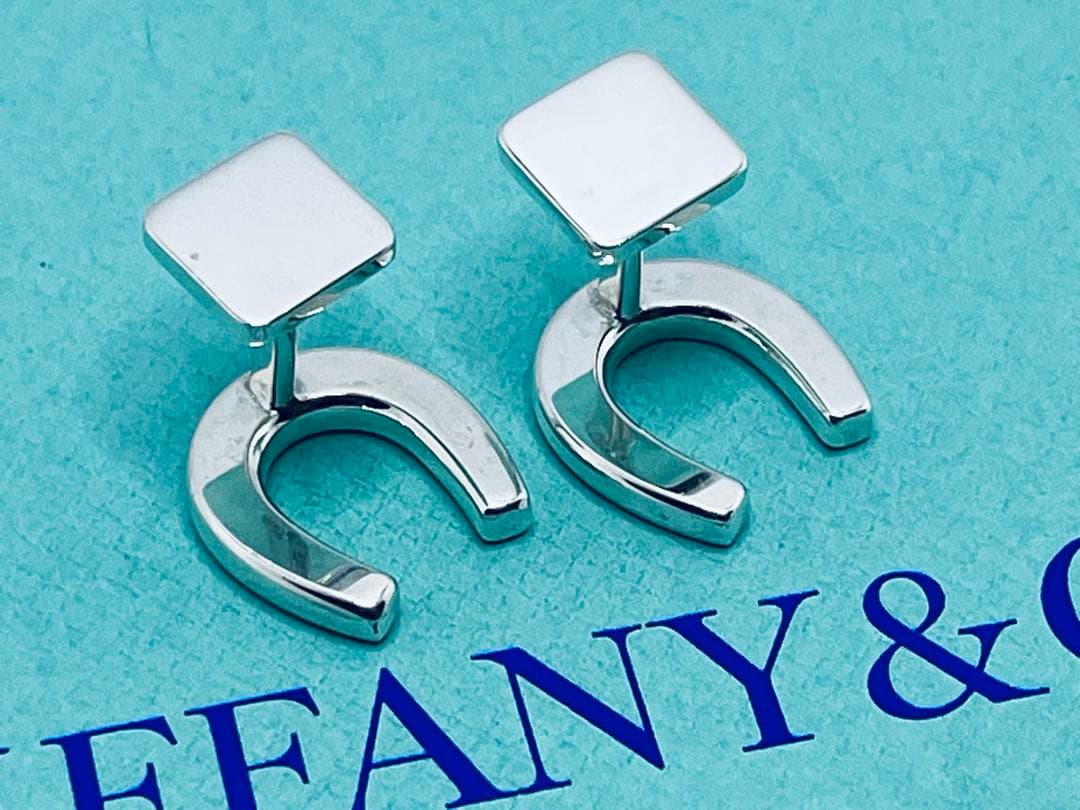 c753 ティファニー　希少　美品　ホースシュー　カフリンクス　925 蹄鉄　蹄