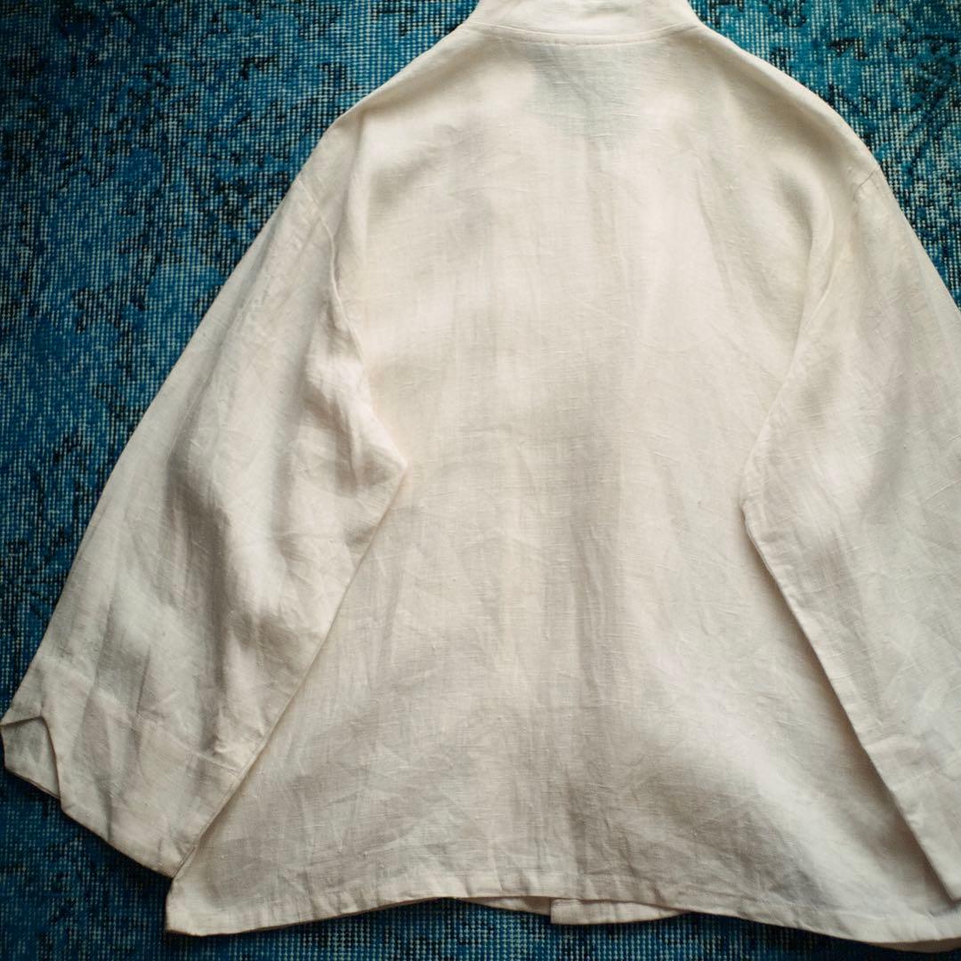 ジャケット・アウター 80s 90s USA linen double-breasted jacket