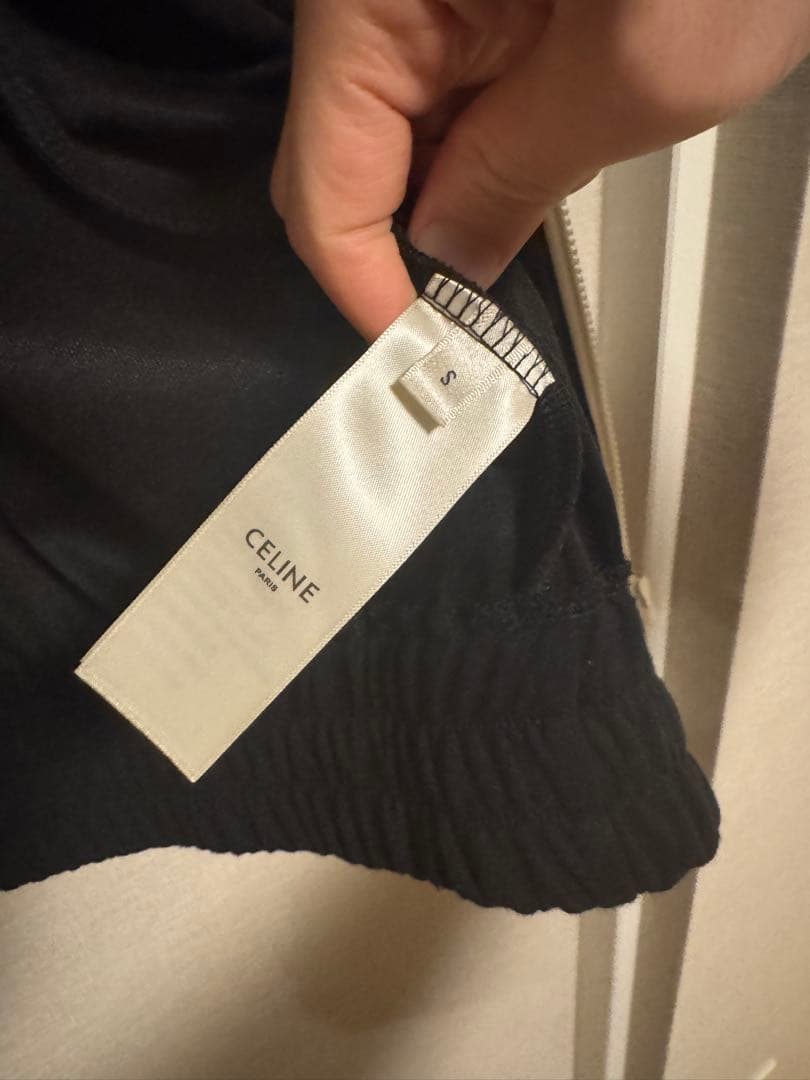 トラックジャケット　ブラック ホワイトストライプ