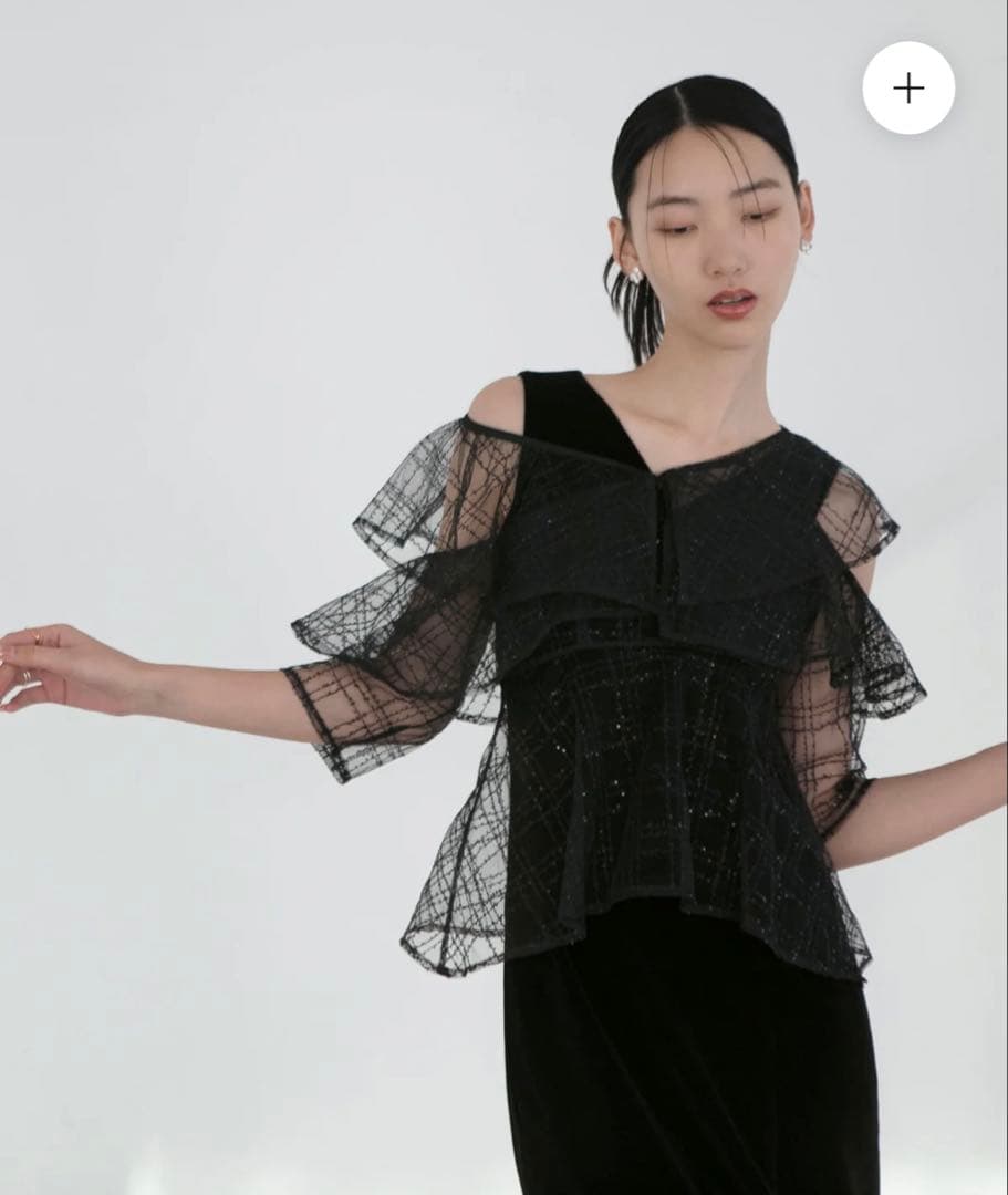 【本日発送】新品未使用タグ・カバー付き　LEJA ベロアワンピースドレス