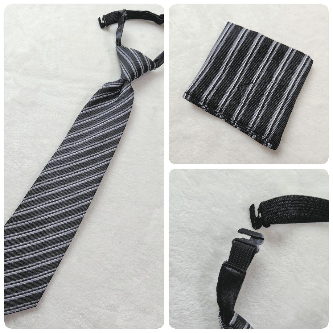 極美品✨ 男子 150 卒業式 フォーマルスーツ 5点セット 黒 POLOシャツ