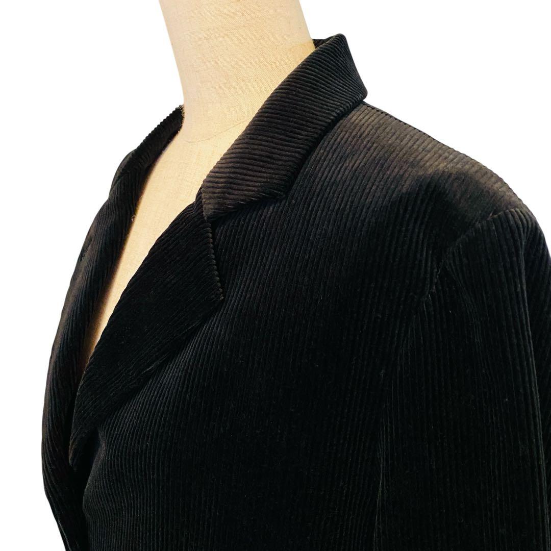 美品　マーガレットハウエル　レディース　コーデュロイ　テーラード　ジャケット　黒