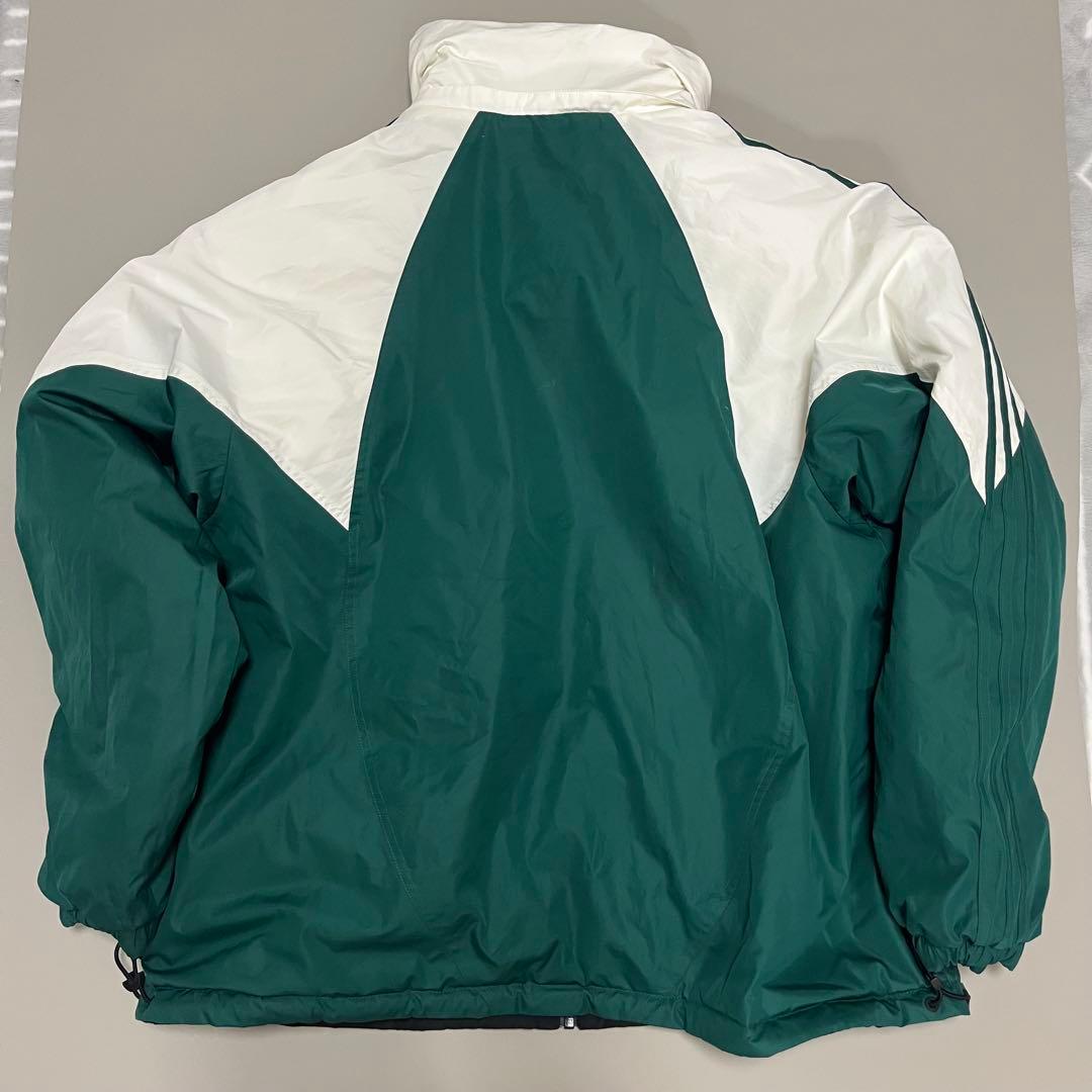 【寒波到来】アディダス リバーシブル ダウンジャケット ホワイト XL