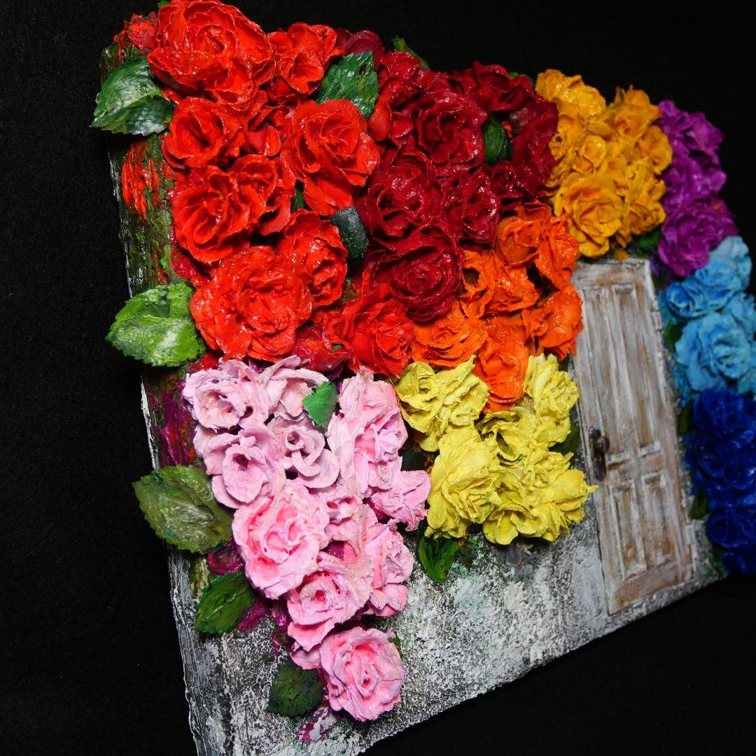 油絵 油彩 油彩画 絵 絵画【扉の先の世界】