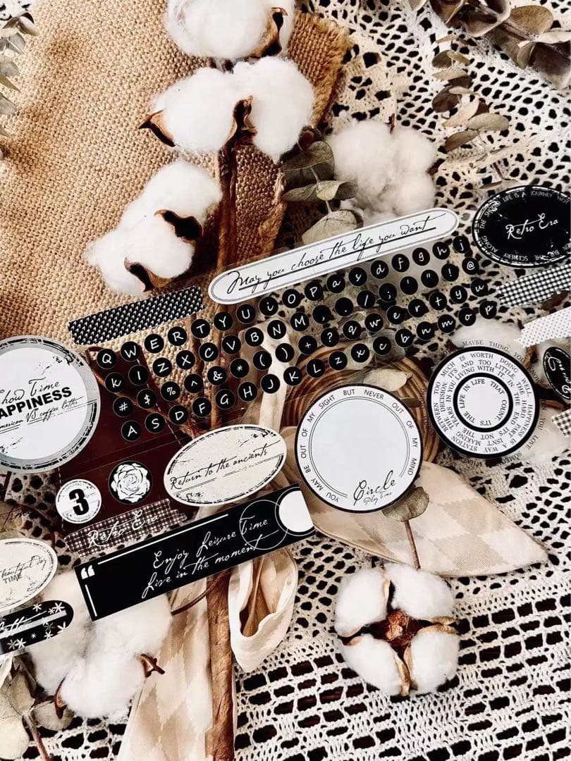 霖蓝汐原创手账《浮光之圈》海外マスキングテープ　マステ 【2235】