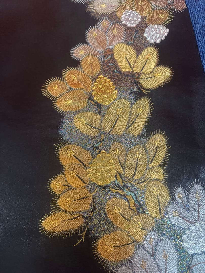 2659袋帯 古代彫金紋 西陣織 金糸　高級上質上品　約440cm 未使用
