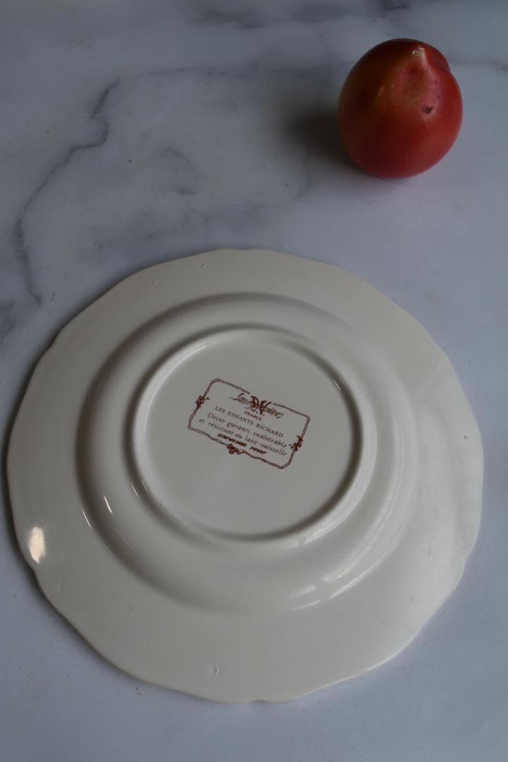 2枚組サルグミンヌ　アンファンリシャール　デセール皿(20.5㎝)ビンテージ