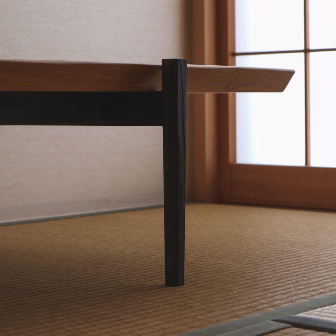 杉の黒脚ローテーブル 其の２