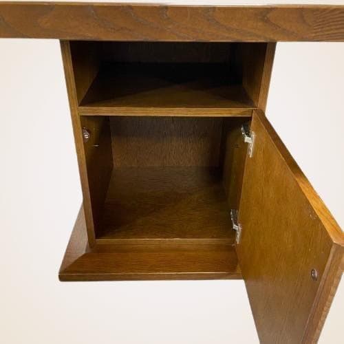 特注 無垢材 収納付き テーブル ダイニングテーブル 作業台 食卓 店舗什器