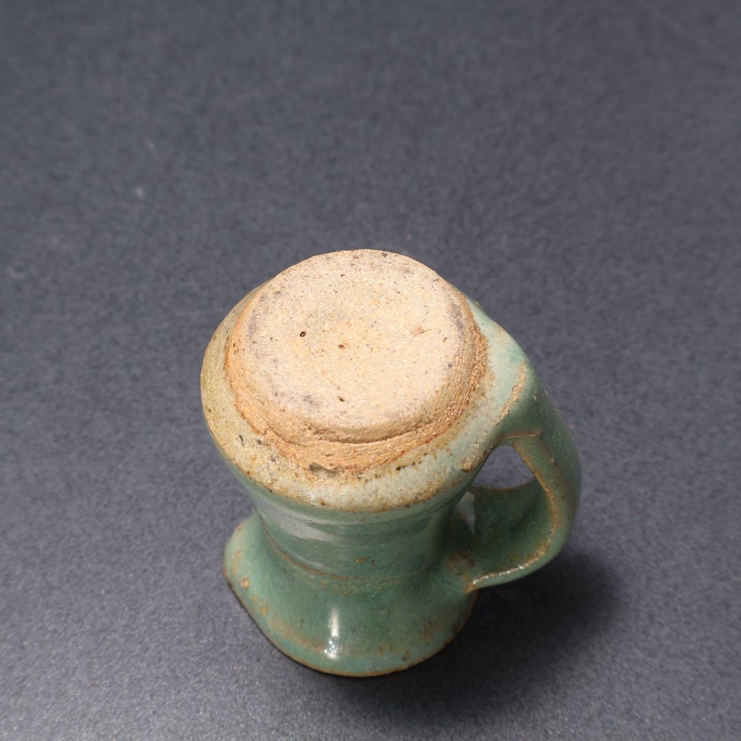 浜田庄司　青釉ミルクピッチャー　人間国宝　R1611K3