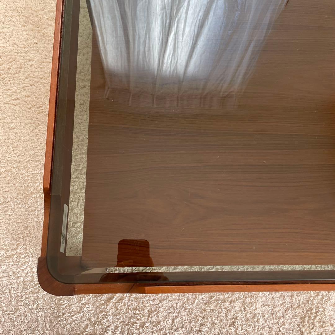 Myer メイヤー スモークガラストップ ローテーブル ヴィンテージ