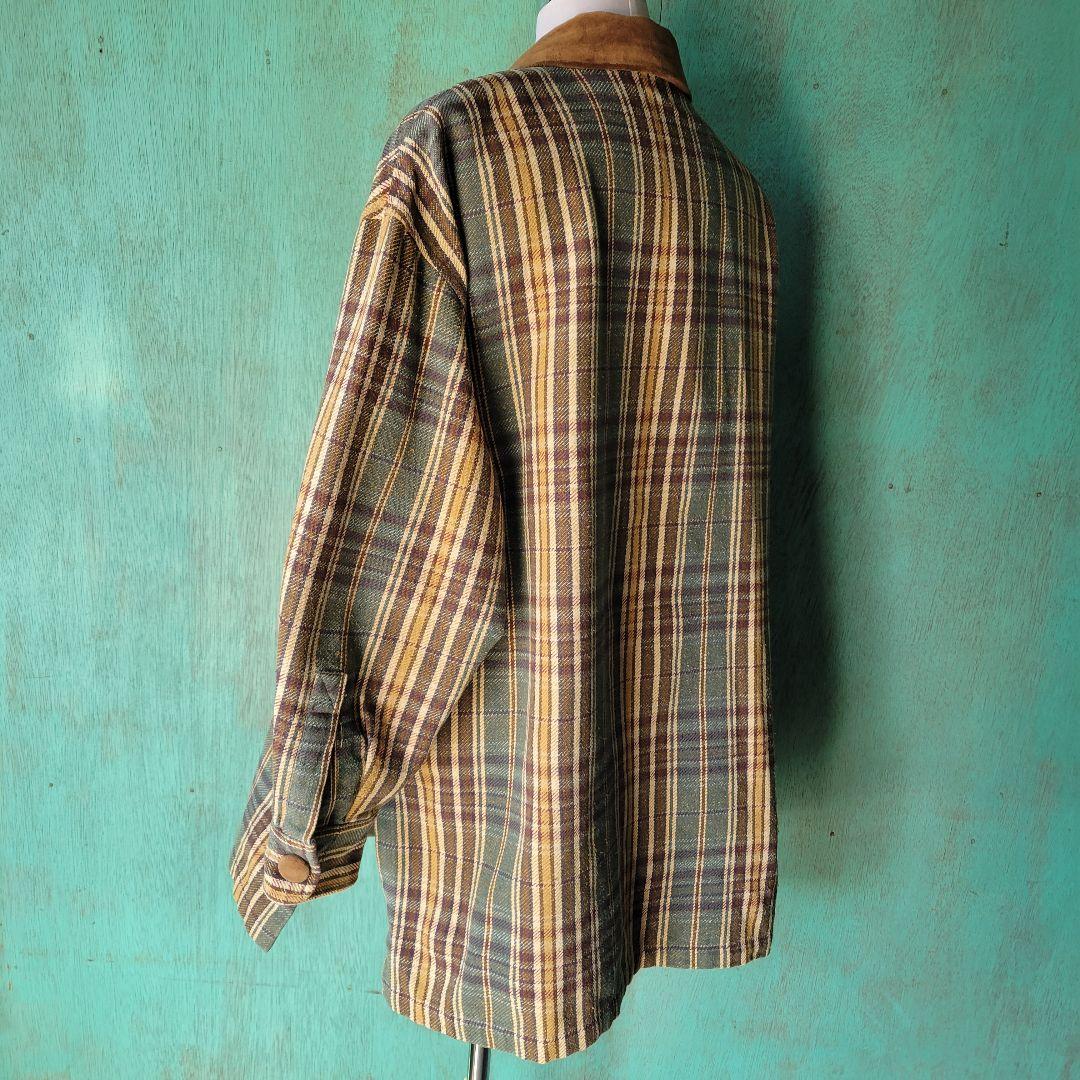 80s ES RECH レディース L相当 ネル×ベルベット