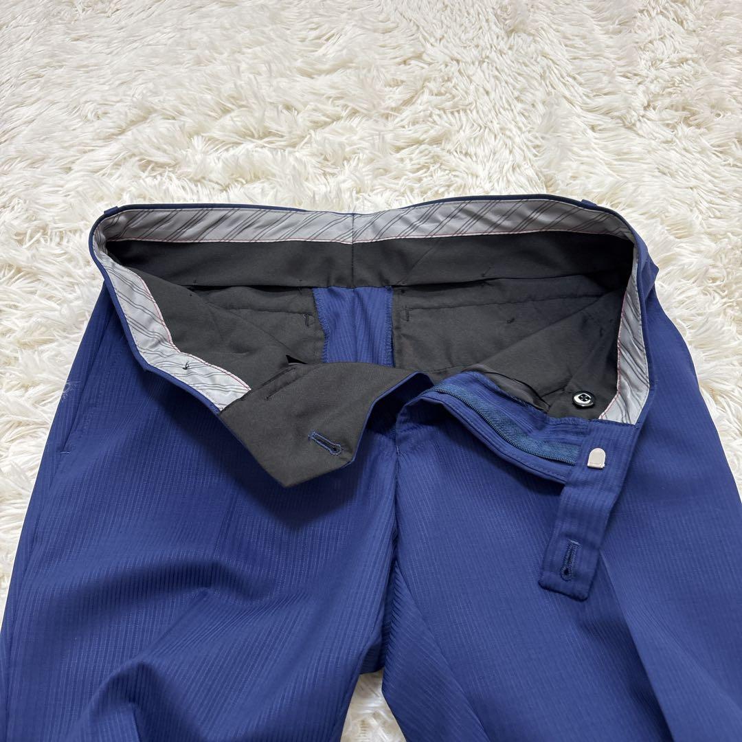 【未使用品】リスペクトネロ　セットアップ　スリーピース　ブルー　ストライプ　Y5