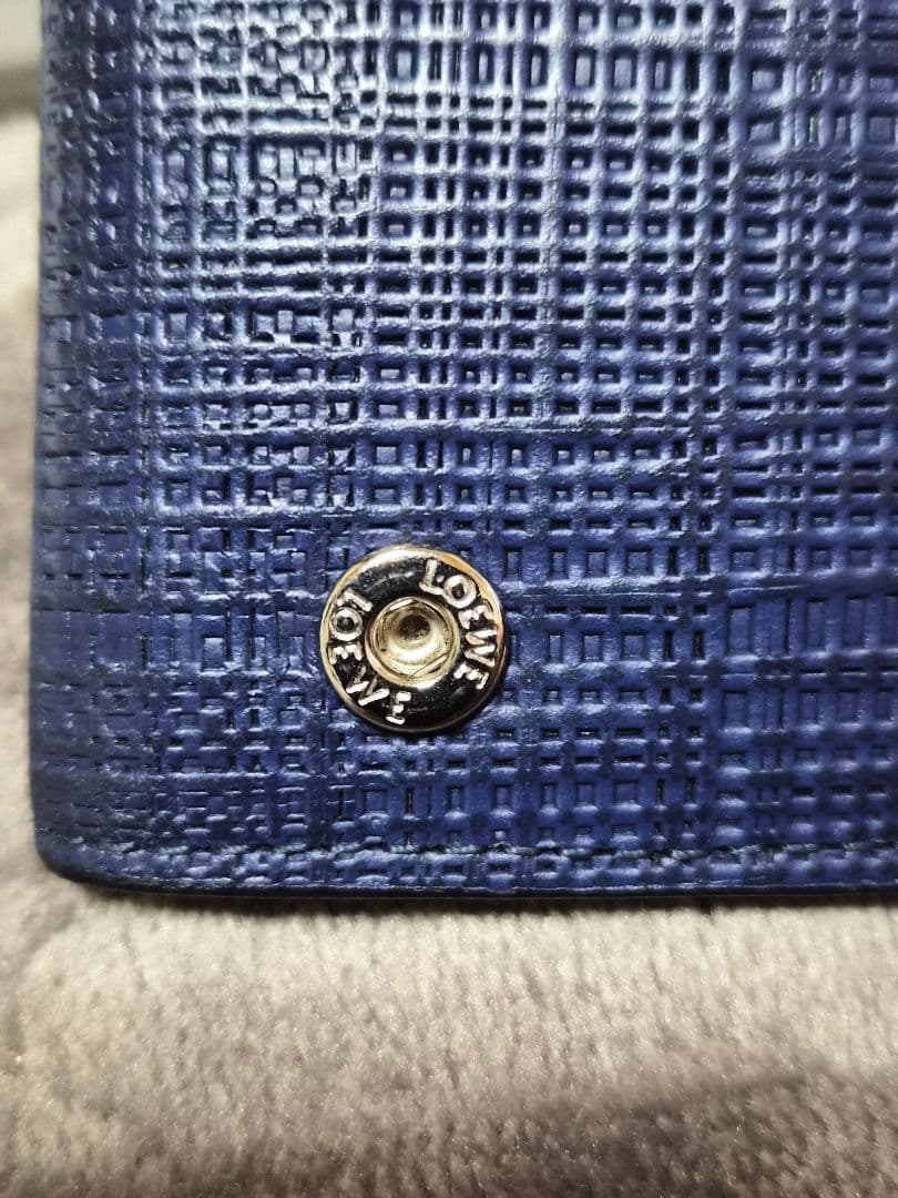 直営店購入ロエベ　キーケース　リネン　ネイビー　LOEWE　送料込み