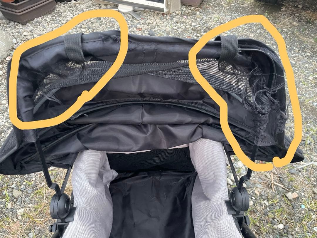 Mercedes-Benz ペットカート 黒 デニム風