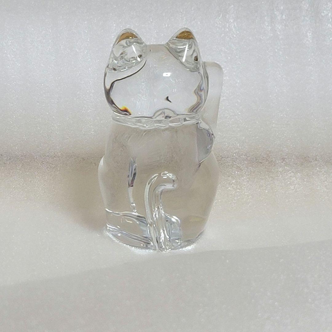 【X'mas価格】Baccarat 招き猫 ミッドナイト クリスタルバカラ ペア