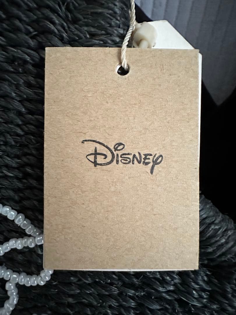 アコモデ ディズニーコラボ ミッキー&ミニーかごバッグ ブラック黒