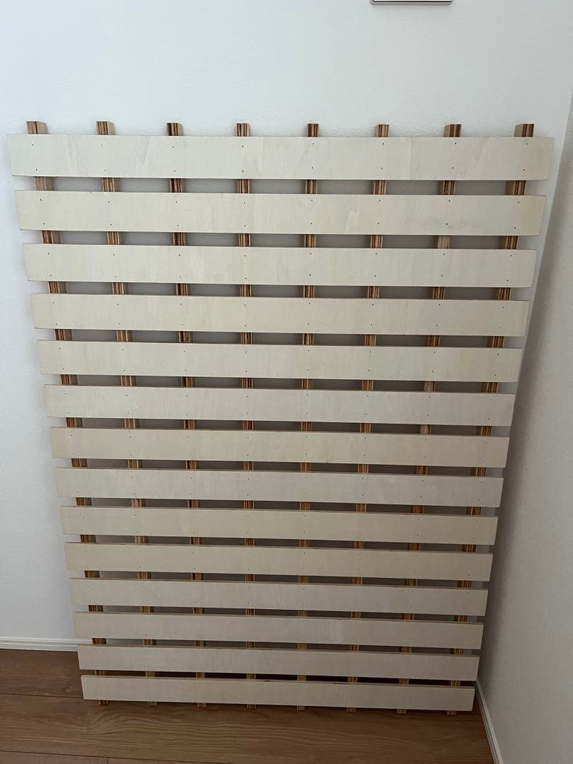 無印良品　木製ベッド　オーク材　突板　ダブル