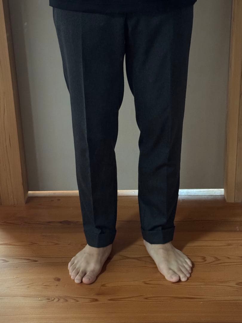 インコテックス　スラックス　チャコールグレー　中古美品　Lサイズ