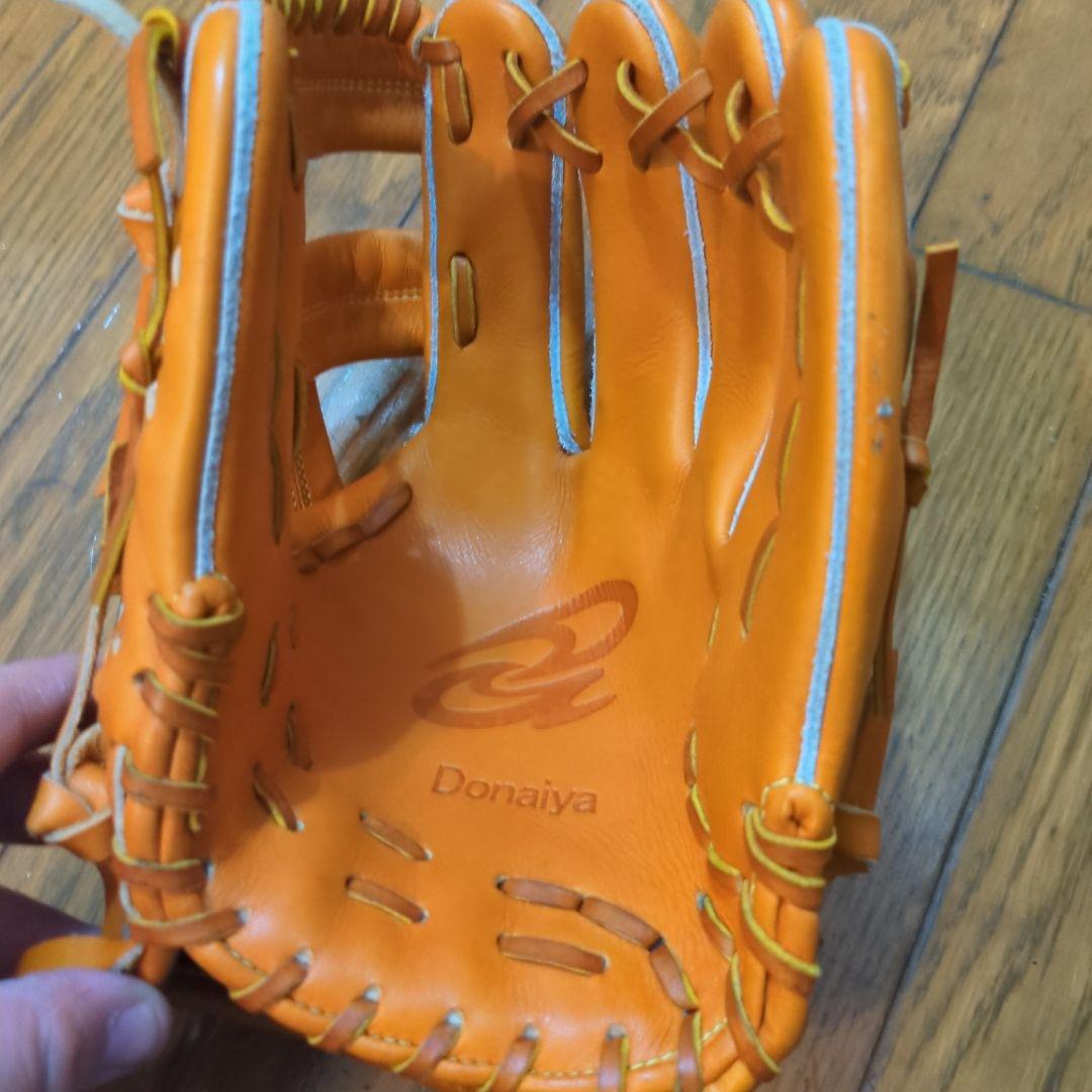 Donaiya 一般用軟式野球グローブ オレンジ