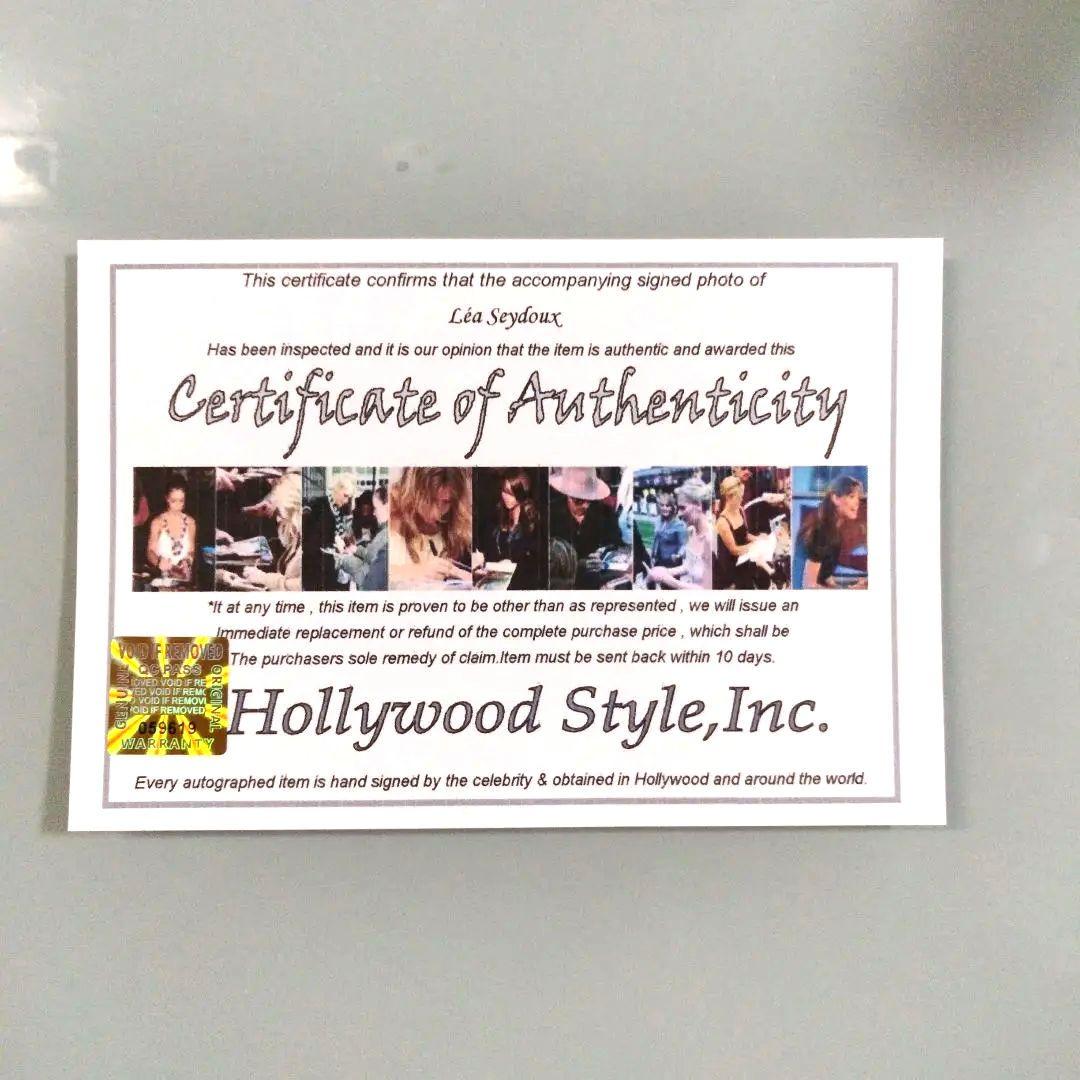 セール中…レア・セドゥ直筆サイン入り2Lサイズ写真Léa Seydoux
