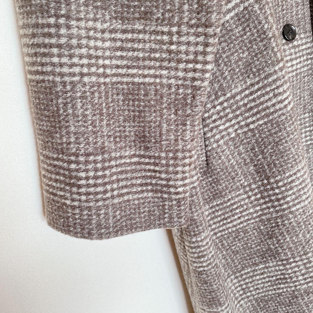 Spick&Span Wスライバーノーカラーポンチョコート 38