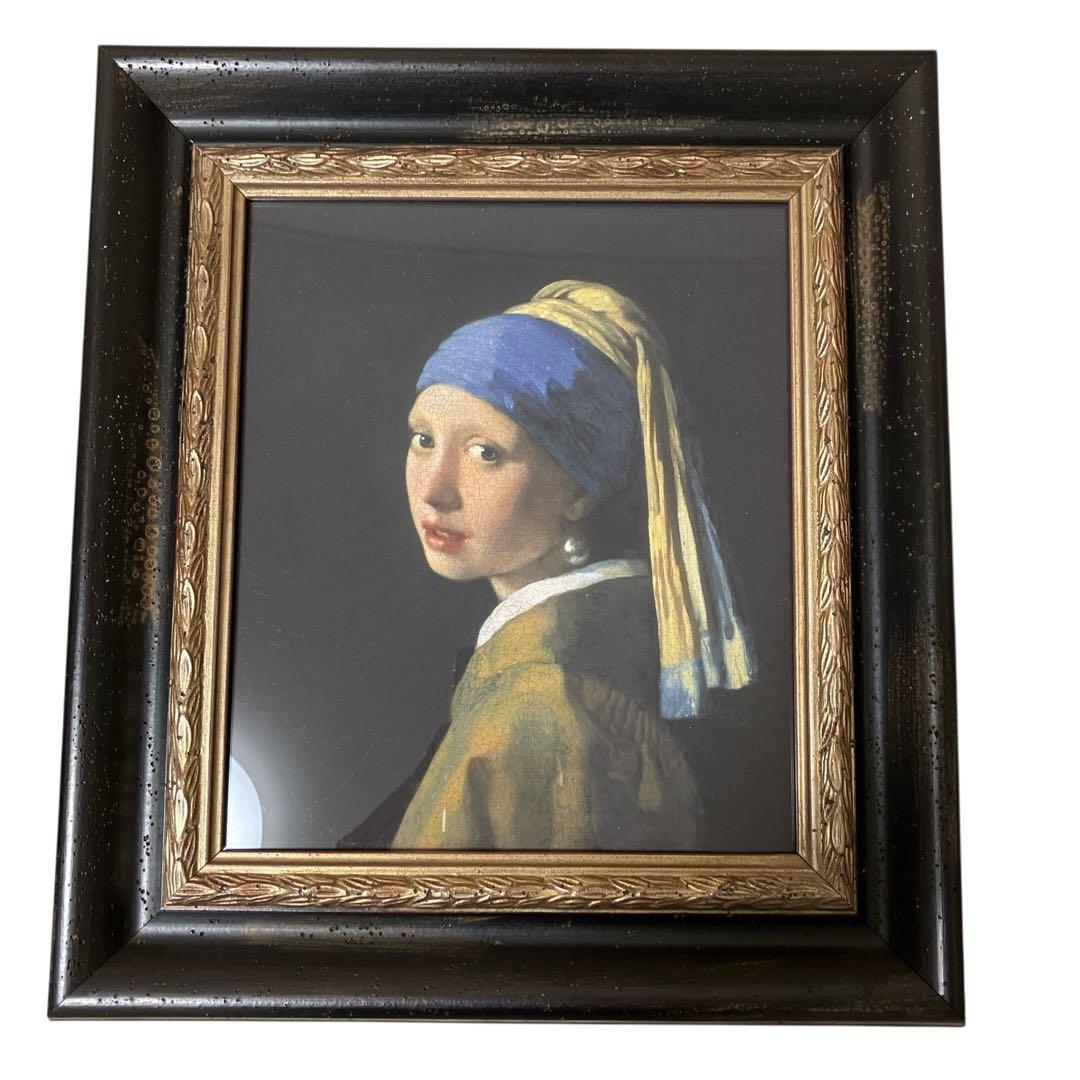 限定版　フェルメール全作品集　複製画「真珠の耳飾りの少女」付き　輸送箱付き