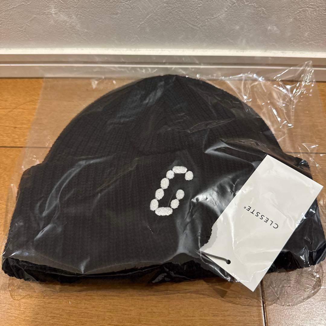 clesste COTTON KNIT CAP ブラック Fサイズ＋キーチェーン