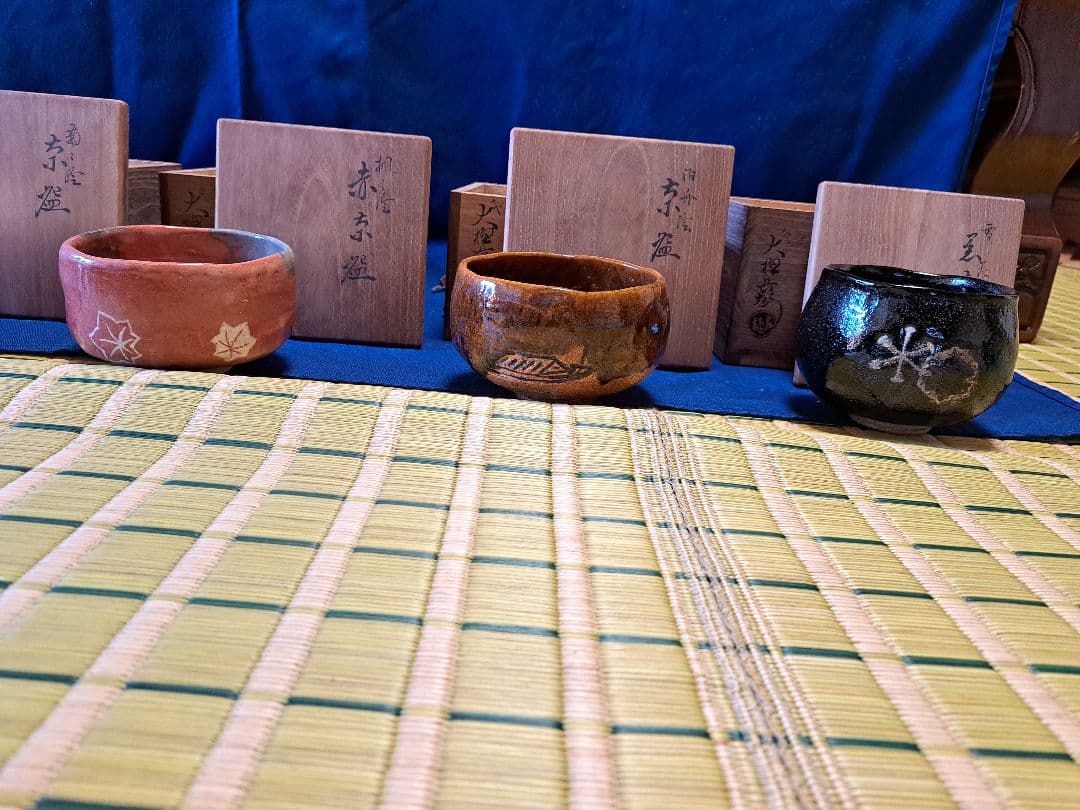 九代大樋長左衛門　12ヶ月茶碗　12客まとめて