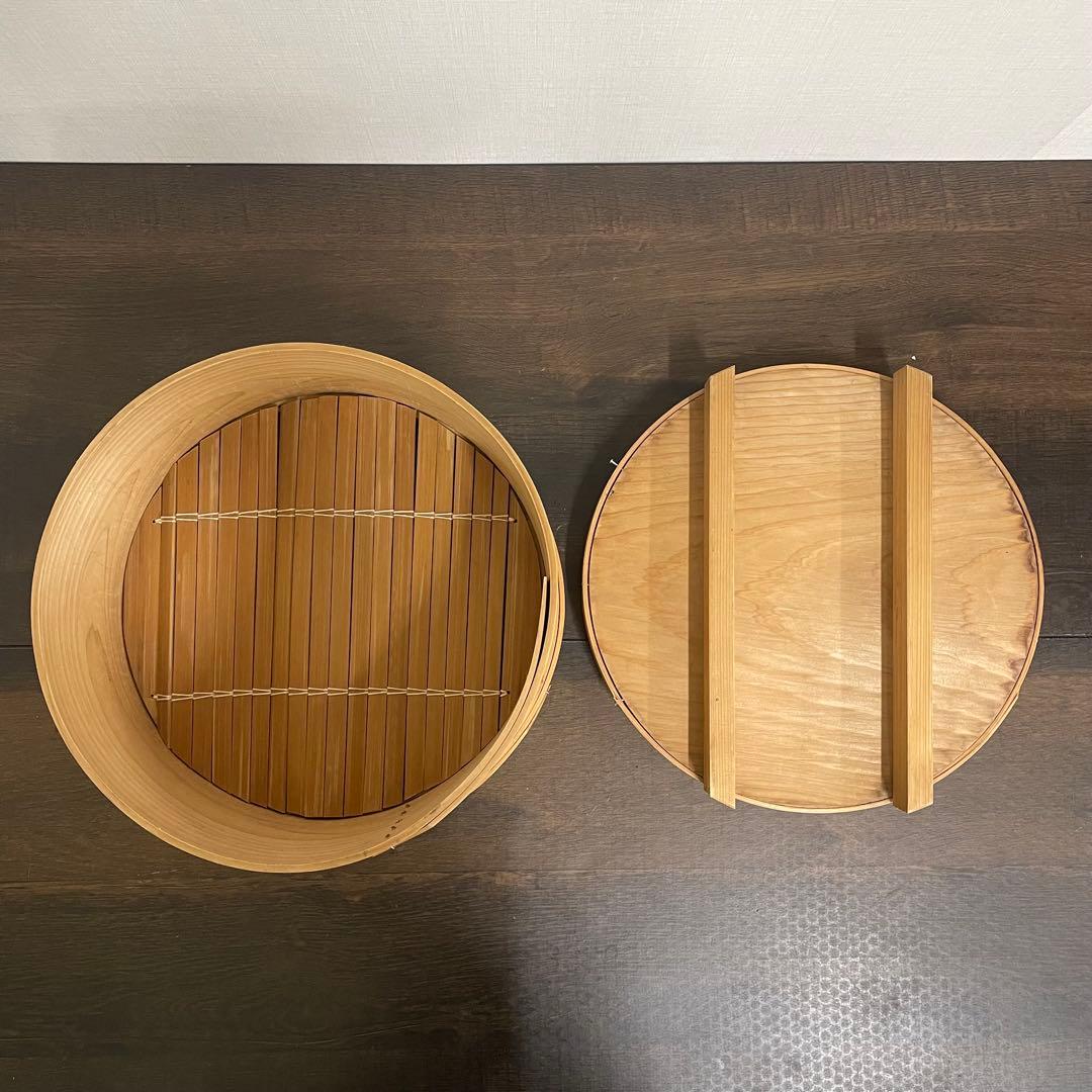 【12月限定】餅つき 蒸し器 和せいろ3段羽釜セット 木製昭和レトロお正月古民家