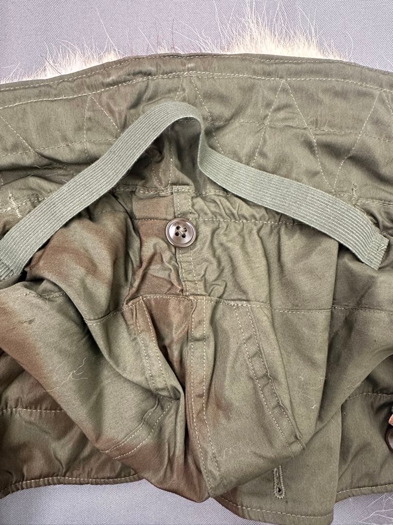 M-51 パーカー用フード　タグ赤　焼け