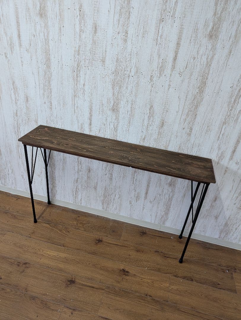 ウォールナット色　 カウンターテーブル 120cm