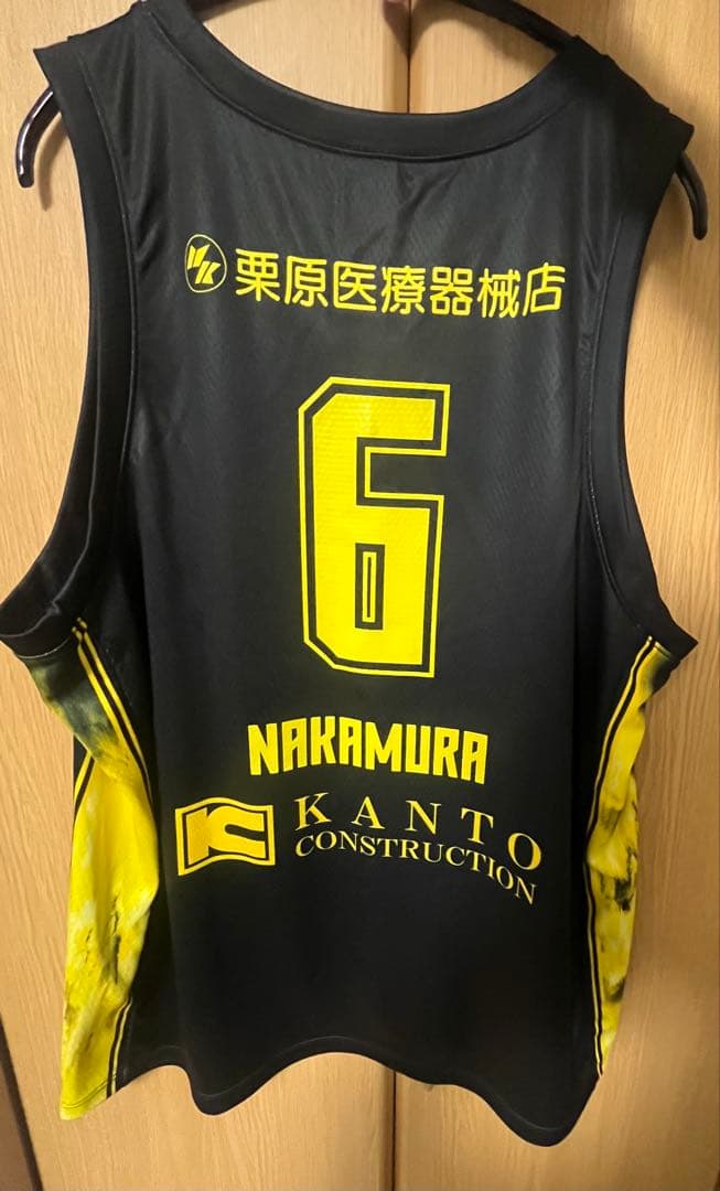 【中村拓人】 群馬クレインサンダース レプリカユニフォーム ホーム＋タオルセット