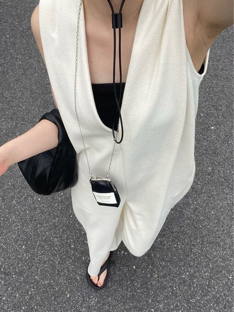 beautiful people mini clasp pouch ブラック