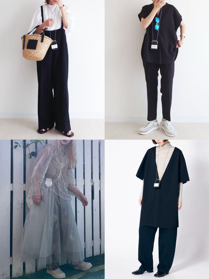 beautiful people mini clasp pouch ブラック