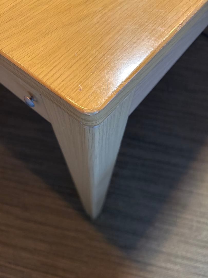 ニトリ　木製長方形こたつダイニングテーブル コタツ布団付き