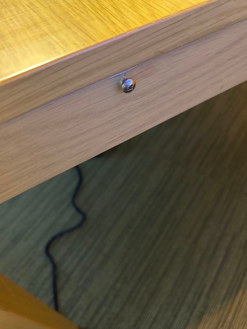 ニトリ　木製長方形こたつダイニングテーブル コタツ布団付き