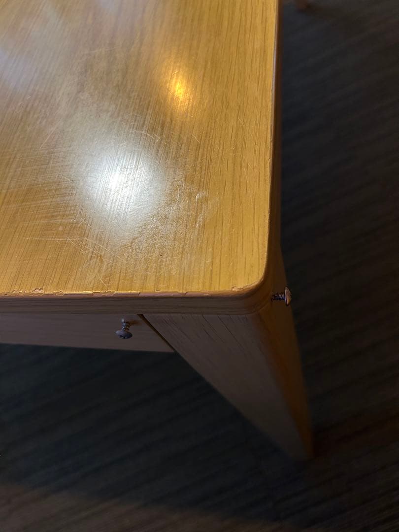 ニトリ　木製長方形こたつダイニングテーブル コタツ布団付き