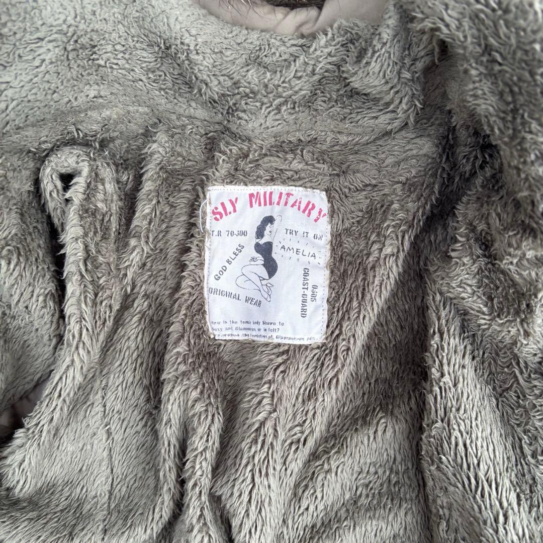 平成ギャル y2k グランジ ファー付 モッズコート ダークコア メタルギミック