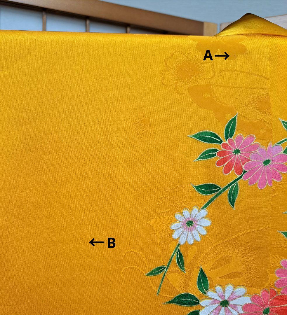 【正絹】七五三 ７歳　四ツ身　長襦袢・重ね襟付き★新品未使用★匿名配送★