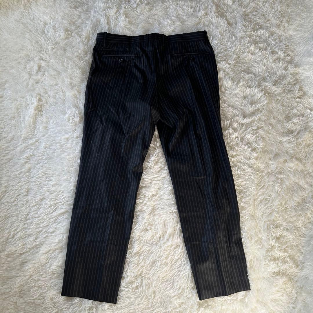 美品　MONSIEUR NICOLE セットアップ ビジネススーツ ストライプ