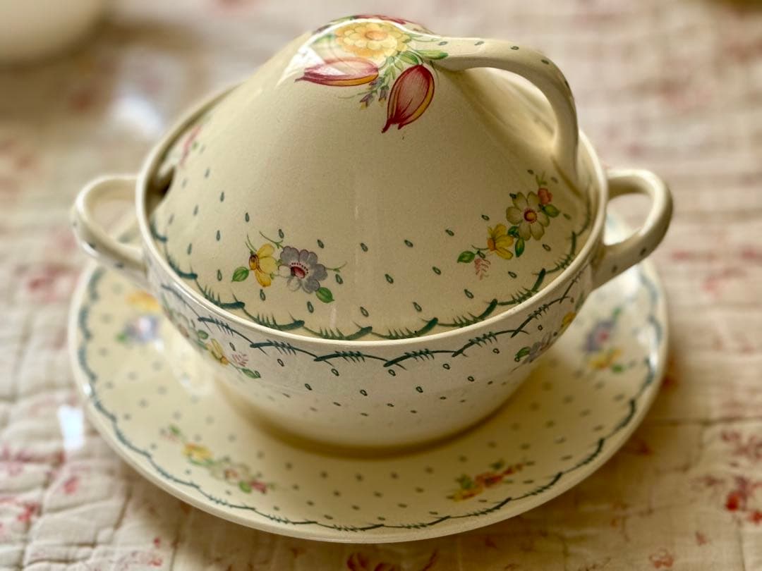 スージークーパー　＊プランタン小花付き＊　ブルー　ミニチュリーン　小さなサイズ