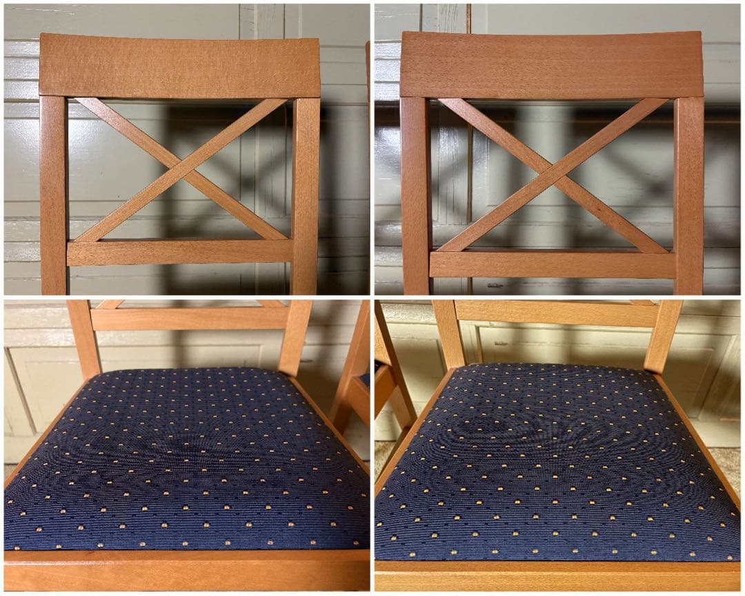 イタリア Calligaris DIVA クロスバックチェア ファブリック張り