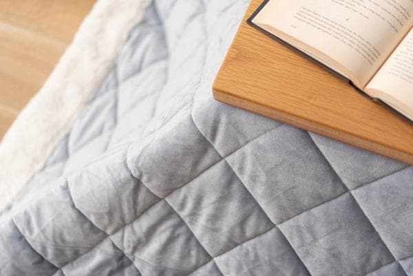 おしゃれ ふかふか かわいい 暖かい 長方形 こたつ布団 ライトグレー