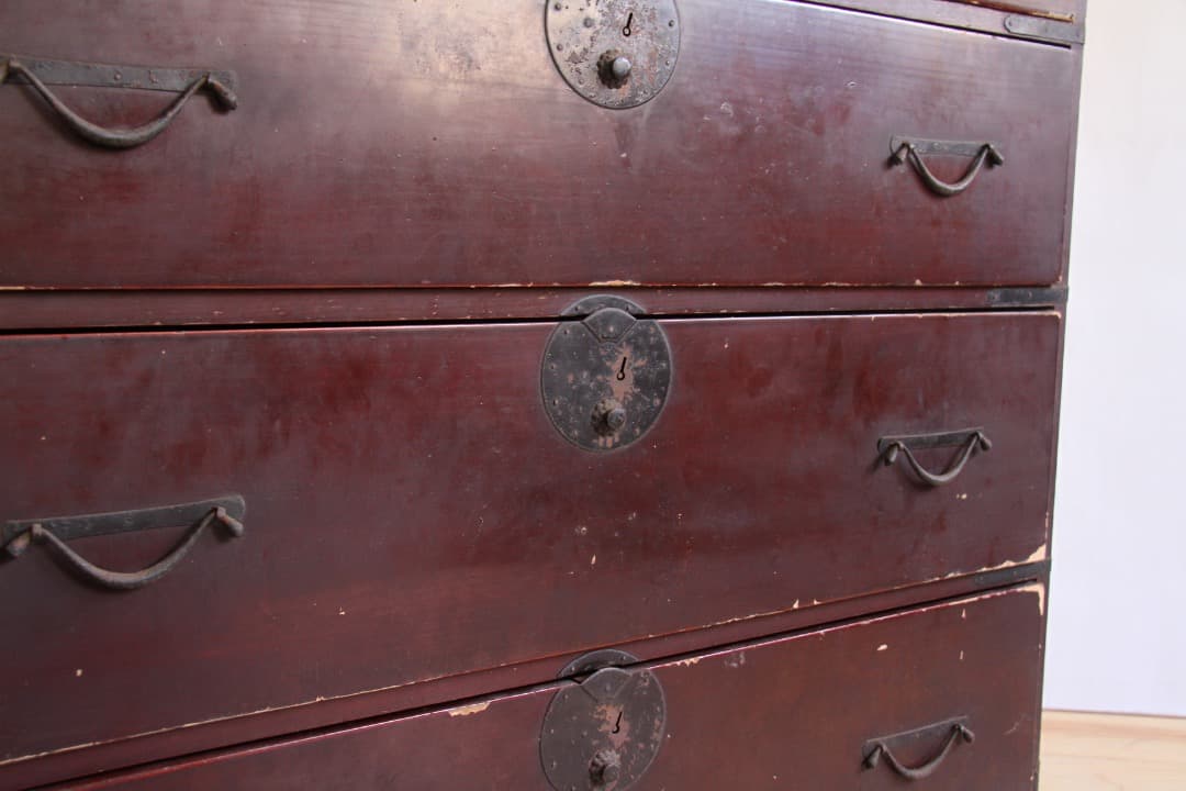 和箪笥　4段　古道具　古家具　ビンテージ　アンティーク　レトロ